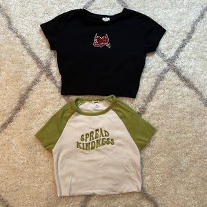Garage crop top 2 for $15